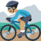 Person Mountain Biking - Medium emoji on Facebook